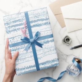 Muster für blaue Watercolor-Linie - Papier Geschenkpapier