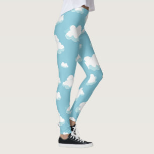 Muster für blauen Himmel und Wolken Leggings