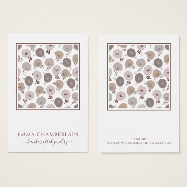 Muster für Blume (Vorne & Hinten)