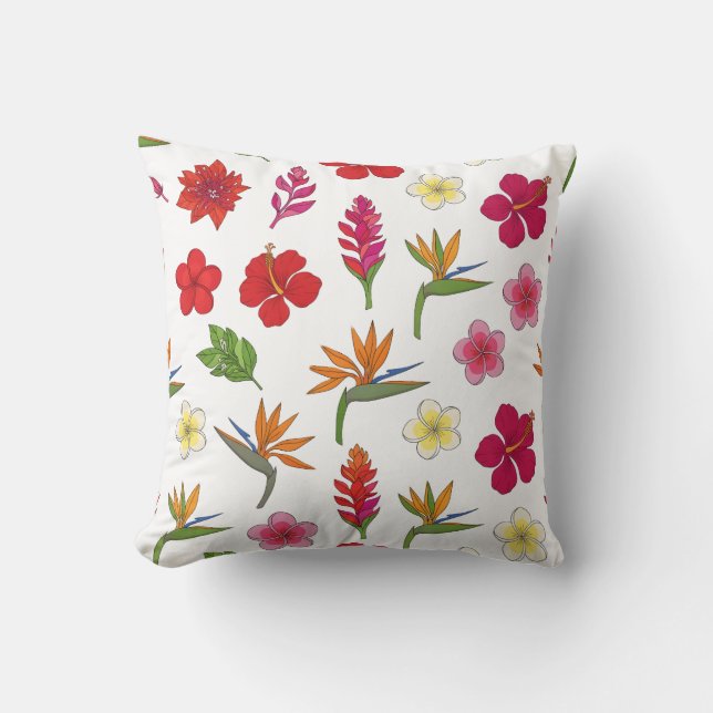 Muster für Blume - Exotisches botanisches Design Kissen (Vorderseite)