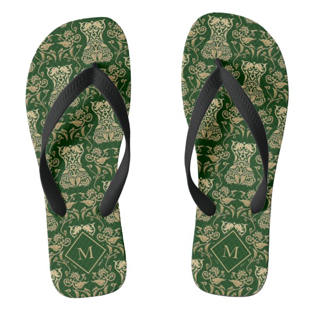 Muster für Blumenkorsette Flip Flops (Fußbett)