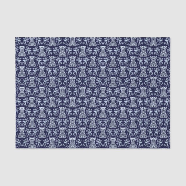 Muster für Blumenkorsette Seidenpapier (Vorderseite)