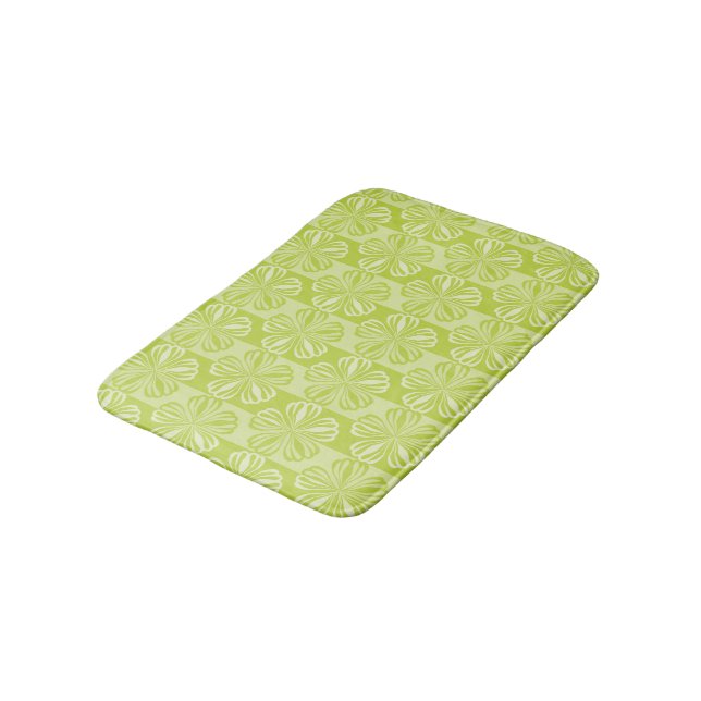 Muster für Blumenmuster - Bath Mat Badematte (Schrägansicht)