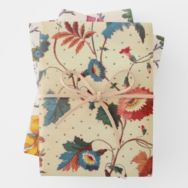 Muster für Blutextilien Geschenkpapier Set (Beispiel)