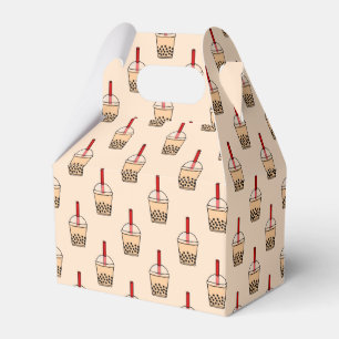 Muster für Bubble Tee Geschenkschachtel