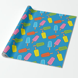 Muster für bunte Popsicles Geschenkpapier