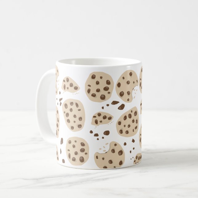 Muster für Chocolate Chip Cookies Kaffeetasse (Vorderseite Links)