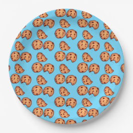 Muster für Chocolate Chip Cookies Pappteller