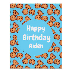 Muster für Chocolate Chip Cookies Poster