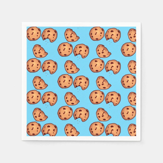 Muster für Chocolate Chip Cookies Serviette (Vorderseite)