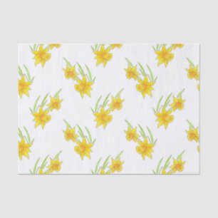 Muster für Daffodin-Pen und Wasserfarben Seidenpapier