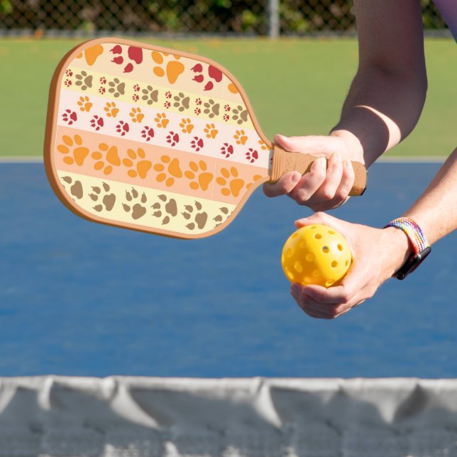 Muster für das beste Dog Paw Print Pets Pickleball Schläger (InSitu)