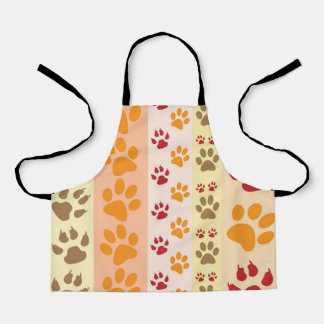Muster für das beste Dog Paw Print Pets Schürze