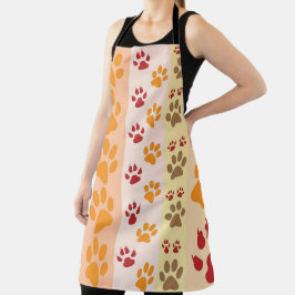 Muster für das beste Dog Paw Print Pets Schürze