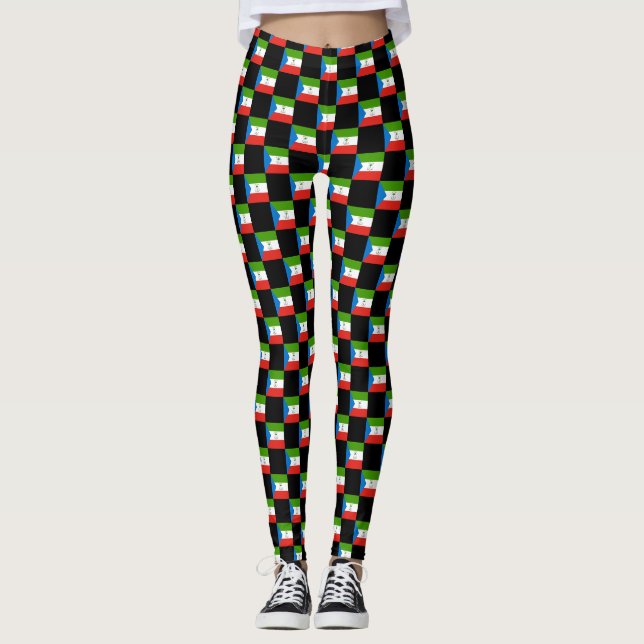 Muster für das Muster der äquatorialen Guinea Leggings (Vorderseite)