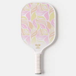 Muster für das Muster des rosa, botanischen Leaf,  Pickleball Schläger