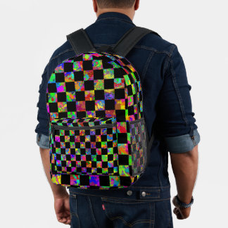Muster für das Schachbrett-Motherboard des Paint-S Bedruckter Rucksack