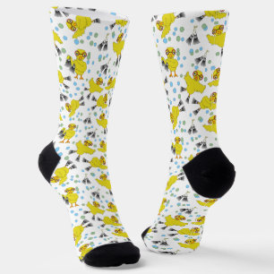 Muster für das Schwimmen von Chicks Socken