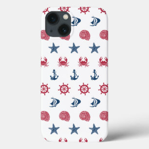 Muster für das Symbol Rot-Weiß-Blau-Meer Case-Mate iPhone Hülle
