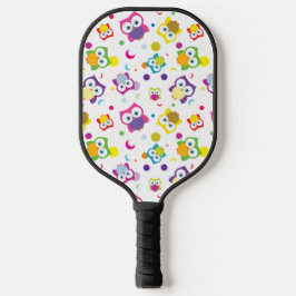 Muster für das Zeichnen von Fun Hoot Owl Pickleball Schläger