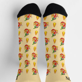 Muster für den gelben Firefighter-Chili Hinzufügen Socken