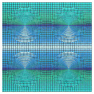 Muster für den grünen blauen Zirkel des Karos Stoff