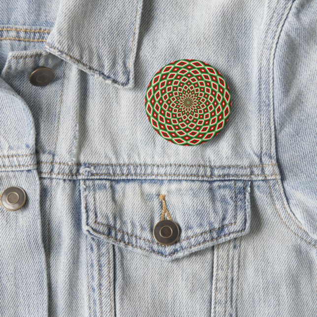 Muster für den grünen, sternweißen und roten Dome- Button (Beispiel)