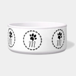 Muster für den Namen der Circle Print-Logos einfüg Napf