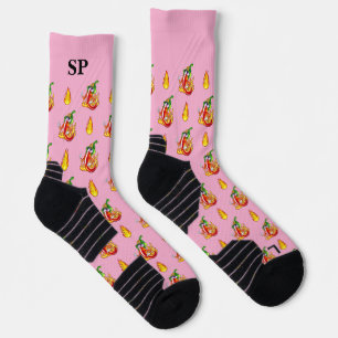 Muster für den Niedlichen Chili des Feuerwehrmanns Socken