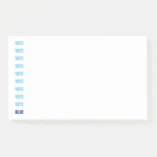 Muster für die Abstimmung für blaue Wahlen Post-it Klebezettel