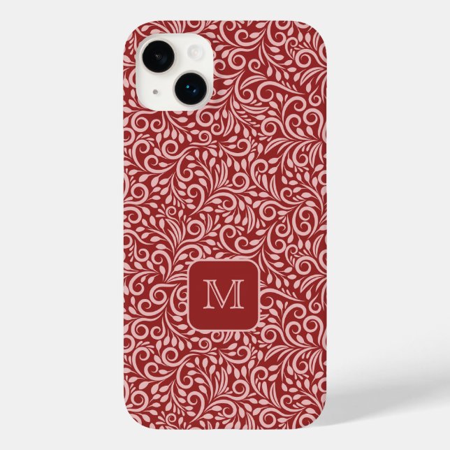 Muster für die benutzerdefinierte Monogramm-Flurle Case-Mate iPhone 14 Plus Hülle (Rückseite)