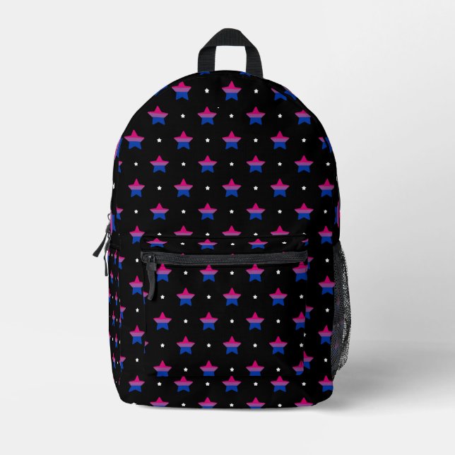 Muster für die Blume der Bisexual-Stolperflagge Bi Bedruckter Rucksack (Vorderseite)