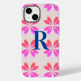 Muster für die Blume der Retro-Retro-Monogramm-Hot Case-Mate iPhone 14 Hülle