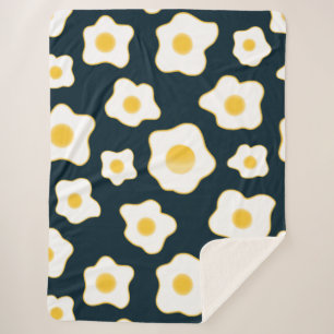Muster für die Blume niedlich frittierter Eier Sherpadecke