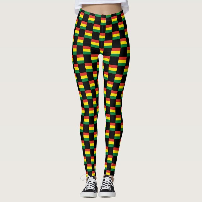 Muster für die Bolivienflagge Leggings (Vorderseite)