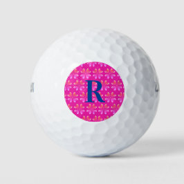 Muster für die erste Blume der Retro-Retro-Box Golfball