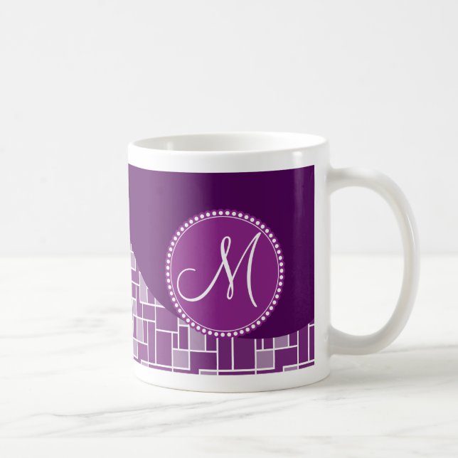 Muster für die erste Lila Wellenform eines benutze Kaffeetasse (Rechts)