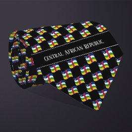 Muster für die Flagge der Wavy in der Zentralafrik Krawatte