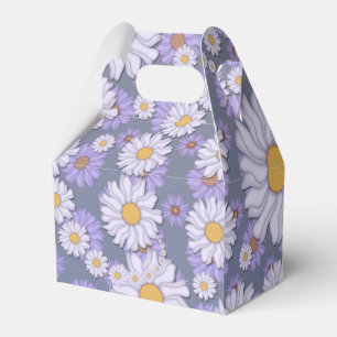 Muster für die Gefälligkeit von Lavendel und White Geschenkschachtel