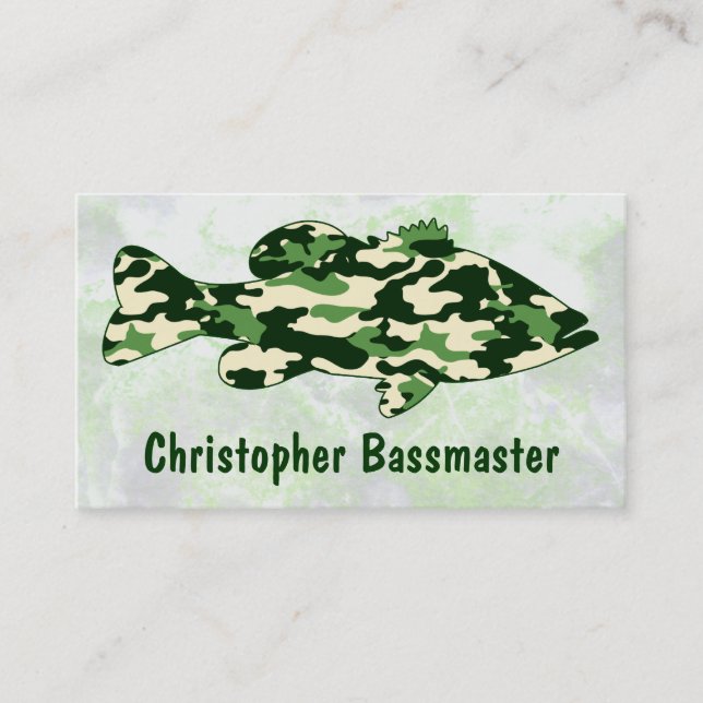 Muster für die grüne Camouflage Visitenkarte (Vorderseite)