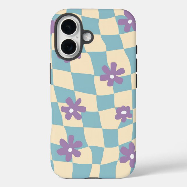 Muster für die hintere Blume iPhone 16 Hülle (Rückseite)
