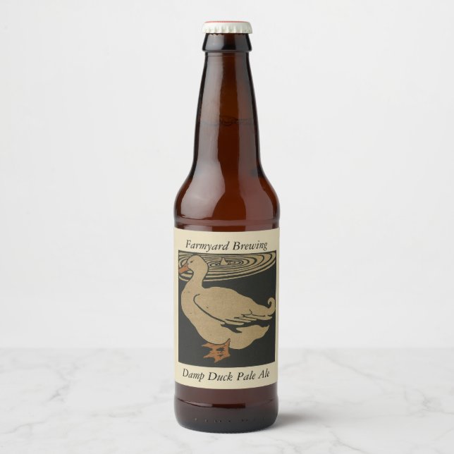 Muster für die Hof-Dampflampe Bierflaschenetikett (Vorderseite)