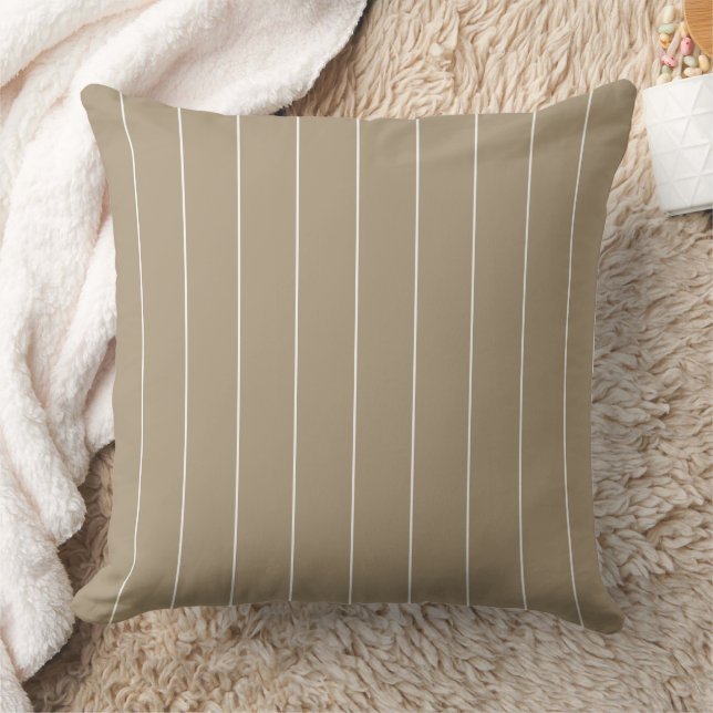 Muster für die Latte White Stripes Kissen (Decke)