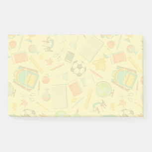 Muster für die Schulversorgung Post-it Klebezettel