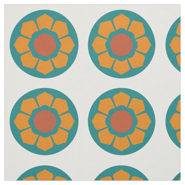 Muster für die Vintage Mod-Blume Stoff (Muster)