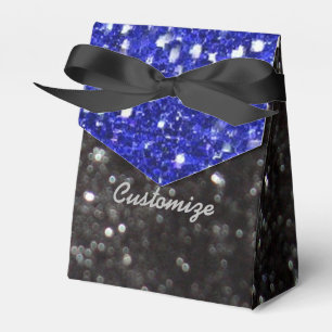Muster für die Vorzüge eines blauen und schwarzen Geschenkschachtel
