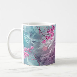 Muster für die Wasserfarbenmuster der Birch Branch Kaffeetasse