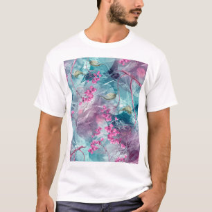 Muster für die Wasserfarbenmuster der Birch Branch T-Shirt