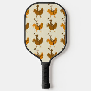 Muster für doppelte Pollo-Mode-Logos Pickleball Schläger