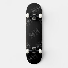 Muster für dunkelgraue und schwarze Monogramme Skateboard